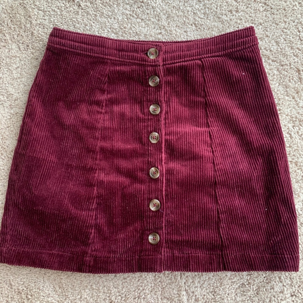 corduroy forever 21 skirt